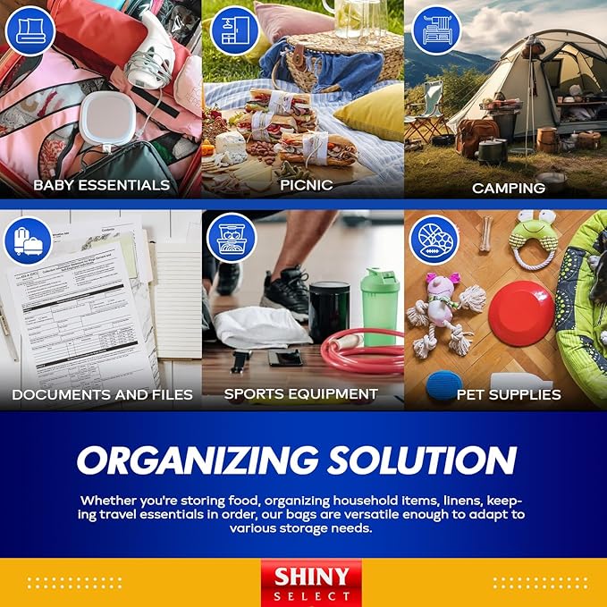 [100 Count] Mega Pack of XLarge Bags Jumbo 3.5 GALLON BIG Size Clear Thick Freezer Food Storage Bags for Toys, Arts, Crafts, Moving, Clothing & Closet Organization (packaging may vary)