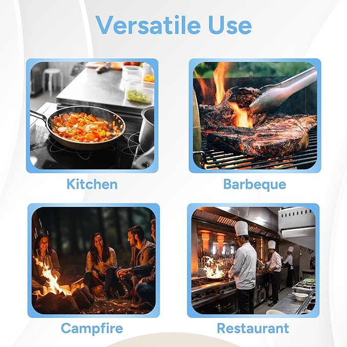 Casa Platino BBQ Gloves & Potholders Set, 4Pc Kitchen Mitts for Oven & Baking, Pot Holder for Hot Pots & Dishes – Heat Resistant Up to 500°F, Non-Slip & Machine Washable – Cornflower