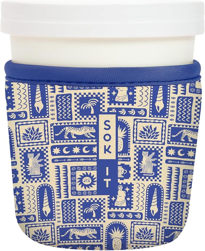 Sok It IceCreamSok Insulated Neoprene Cover (Off the Grid, Tapered Ice Cream Pints)