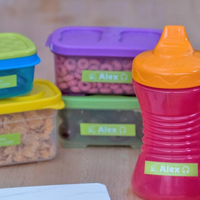 Brother Genuine P-Touch TZE-MQG35 Tape, 1/2" (0.47") Laminated White on Lime Green Water-Resistant 0.47" x 16.4 ft (24mm x 8mm), Single-Pack