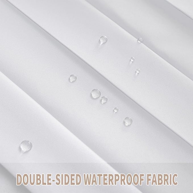 Vatge Door Curtains for Doorway, Folding Door Curtain Interior Closet Curtain for Bedroom, Bathroom, and Laundry Room, Pleated Door Curtains for Doorway,1 Panel with Tieback, W39 x L78, White