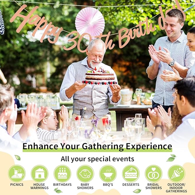 50 Compostable Paper Plates, Includes 25-9" & 25-7" Heavy Duty Disposable Plates, Biodegradable Sugarcane Bagasse, White