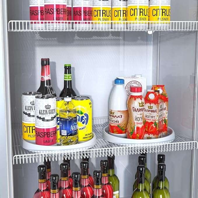 Lazy Susan Turntable Organization for Kitchen Storage, Cabinet Organizer for Pantry,Countertop,Vanity,Table 10 Inch,Rotating Tray Organizing Spice Rack,Fridge,Bathroom,Makeup,Non-Skid