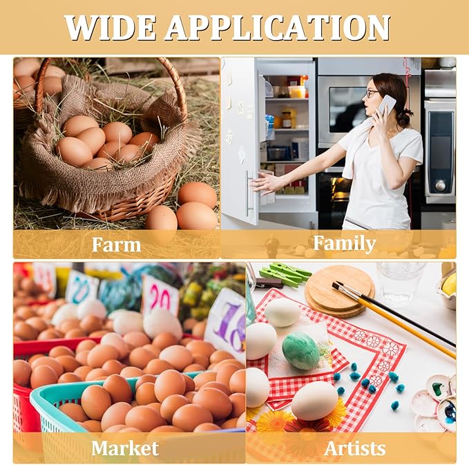 120 Pack Egg Cartons 12 Count, Plastic Egg Cartons Cheap Bulk for Fresh Eggs, Reusable Egg Holder Egg Trays for Home and Farmer's Markets Display, Medium Egg Containers for Refrigerator