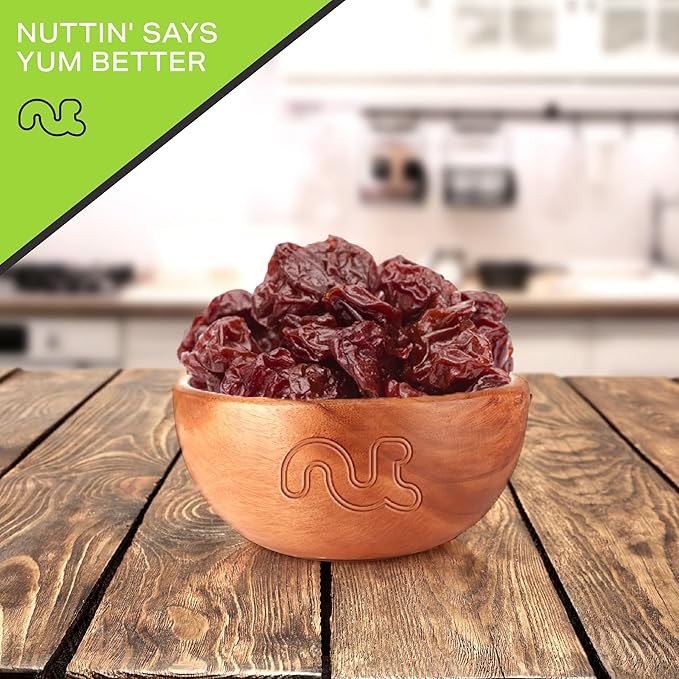 NUT CRAVINGS - Sun Dried Sour Tart Cherries, Lightly Sweetened (80oz, 5 LB) Bulk Dry Fruits Packed Fresh in Resealable Bag - Sweet Healthy Snack, Naturally Grown, Vegan, Kosher