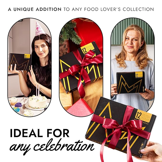 MONÉGASQUE Luster Dust Edible Glitter for Drinks 12 Pcs Set – Best Gift Idea for Bakers – Bakers Gift Set for Cake Decorations – Edible Glitter for Cakes & Cocktails – Cake Decorating Supplies