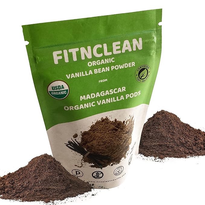 1oz Certified USDA Organic Madagascar Vanilla Bean Powder. Raw Natural Pure Unsweetened No Additives NON-GMO
