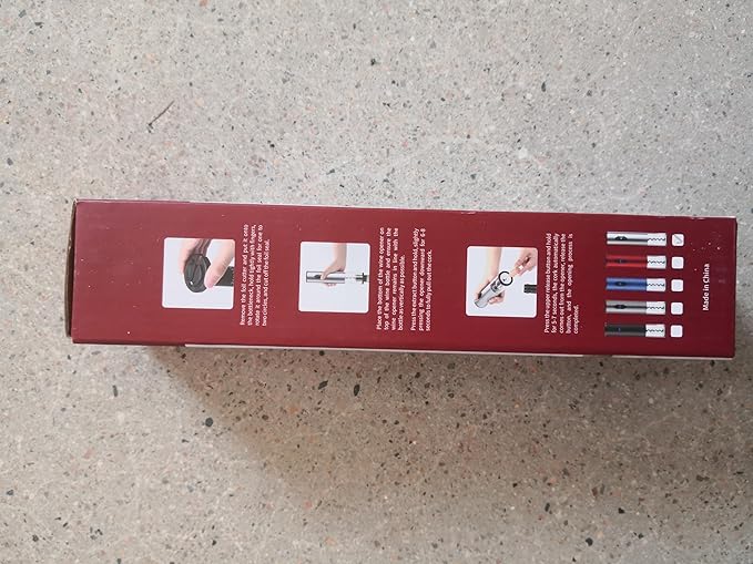 CIRCLE JOY Electric Wine Opener, Battery Wine Opener, Wine Bottle Opener, Electric Corkscrew, Wine Puller, Wine Screwpull, Uncorker, Cork Remover, Stainless Steel