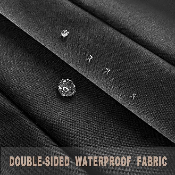 Vatge Doorway Curtains Privacy - Black Curtains for Closets Without Doors Room Divider for Doorway, Hanging Privacy Curtain Wall for Room Separation,1 Panel with Tieback, W52 x L78, Black
