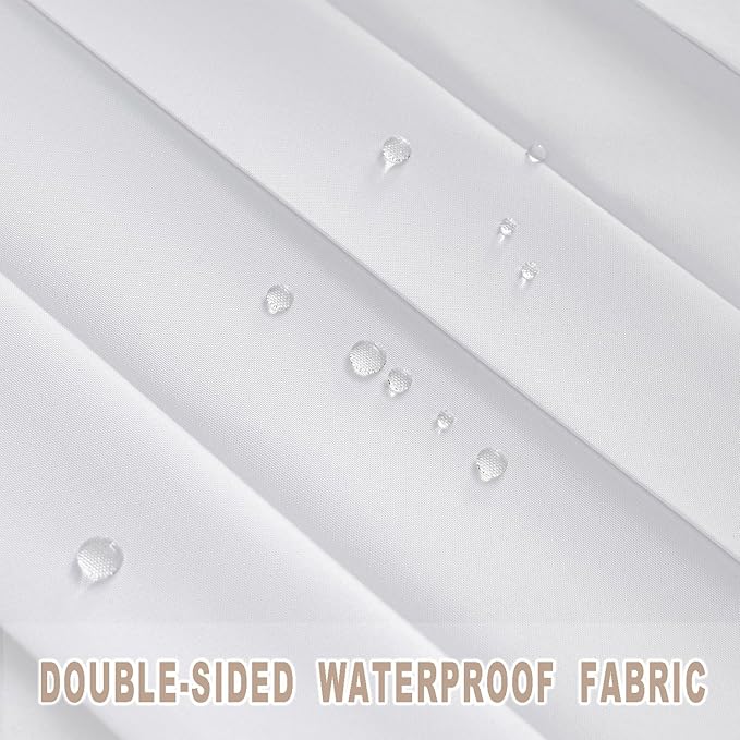 Vatge Pleated Folding Curtains for Doorway - Laundry Room Curtains for Doorway, Bedroom, and Closet Without Door, Room Divider Curtain for Closet Door, 1 Panel with Tieback, W52 x L78, White