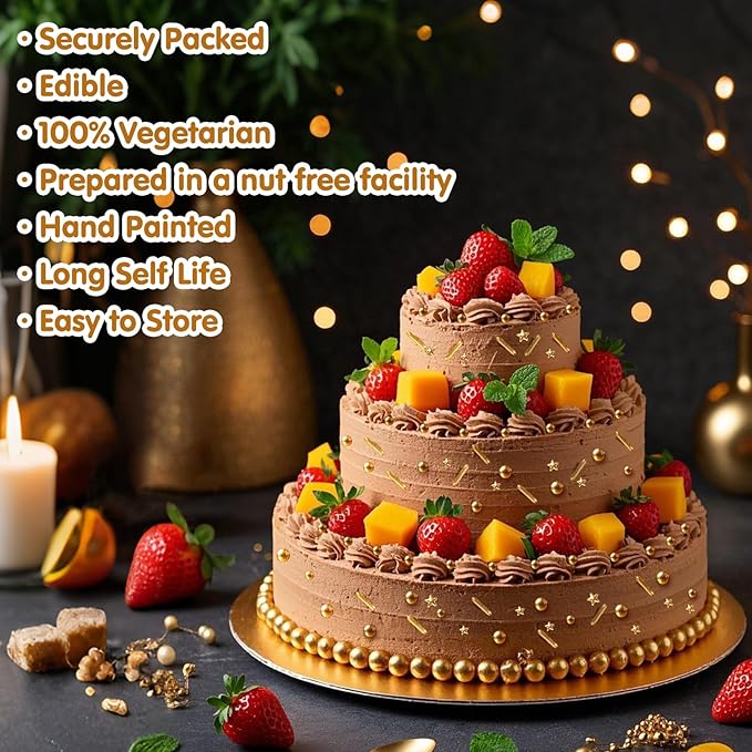 Gold Pearl Sprinkles,Edible Pearl Stars Rods Sugar Candy,Mix Size,Baking Cake Decorations,Cupcake Toppers,Cookie Donuts Ice Cream,Holiday,Birthday Wedding Party Valentines Christmas Supplies,130g/4.58oz