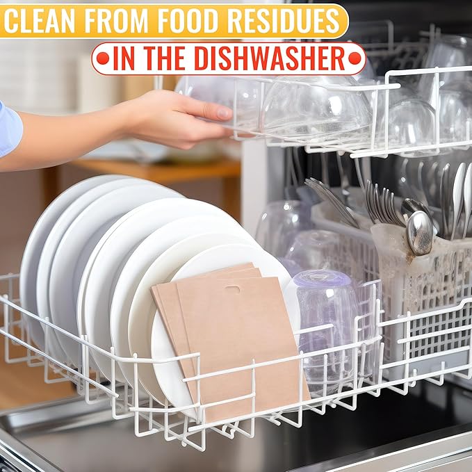 12Pcs Non-Stick Toaster Bags Reusable – 6.7"x7.5" Grilled Cheese Bags, Heat-Resistant & Easy to Clean | Mess-Free Toasting, Sandwiches, Panini & More | Compatible with Toaster, Oven, Microwave & Grill