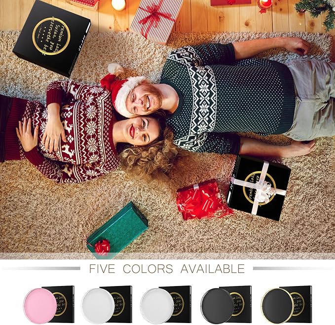 10" Oak Wood Lazy Susan Turntable Organizer, Lazy Susan for Cabinet Dining Table Pantry Kitchen Countertop Spice Bathroom Vanity Tray for Counter Dresser Sink Soap Holder Coffee Table Bar Decor Black