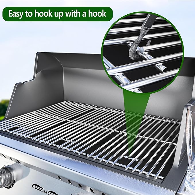 17" Grill Grates for Charbroil Infrared 3 Burner 463242515 463242516 466242515 466242516 G466-0025-W1A 463243016 463246018 463346017 463355220, Stainless Steel Charbroil Grill Replacement Parts