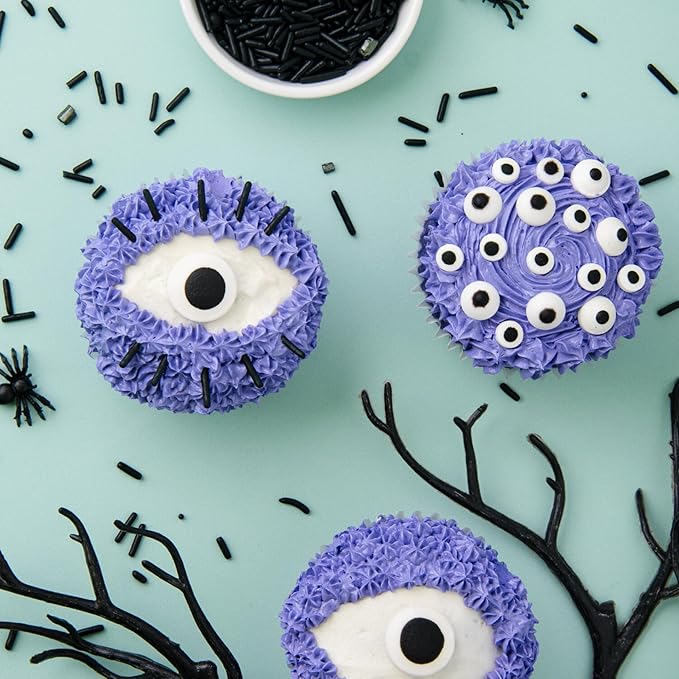 Sweets Indeed Candy Eyeballs, Halloween Edible Eyes, Assorted Variety, Perfect for Cake Decorations, Baking, Ice Cream, Cookies, Cupcake Topper, 2.53 ounces (Candy Eyeball Tacklebox)