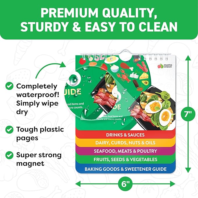 Air Fryer & Keto Cookbook Magnets - Set of 2 (7”x6”) - Air Fryer Accessories & Keto Meal Plan Cookbook - Airfryer Kitchen Accessories - Keto Foods & Keto Diet Book For Beginners - Kitchen Gadgets 2025