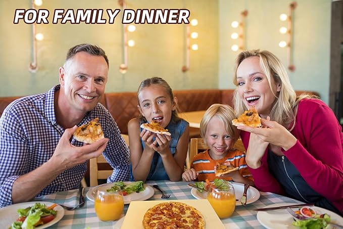 Rectangular Pizza Stone 4 Sets,12"x15"x0.59"(OAK) Pizza Stone for Oven and Grill with Bamboo Pizza Peel, Pizza Cutter and 10pcs Cooking Paper,Grill Stone Baking Stone for Bread,BBQ,Grill