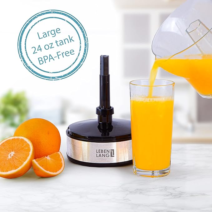Electric Citrus juicer - 2 cones & BPA-free I High juice yield & Large Volume I 24oz Orange juicer squeezer I Esprimidoras electrico Exprimidor de limones y jugo naranjas for Juicers Machine