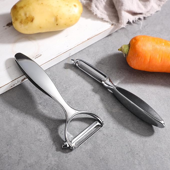 Vegetable Peeler Stainless Steel Potato Peelers Y-Shaped and I-Shaped Peelers,Veggie Carrot Fruit Peelers for Home kitchen