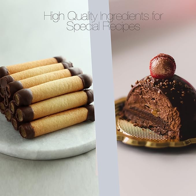 Premium Italian Melting Chocolate Candy Melts 5 Lbs | Only 5 Natural Ingredients | GMO and Gluten Free | Milk DeLuxe Compound Choco | Milk Chocolate Wafers | Resealable Pack | Perfect for Chocolate Fountain Fondue Baking Dipping