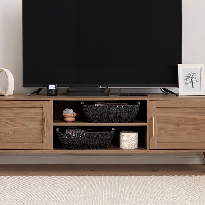 StorageWorks Large Wicker Storage Basket for Organizing with Wooden Handles, Toilet Paper Baskets for Bathroom, Black, 2-Pack