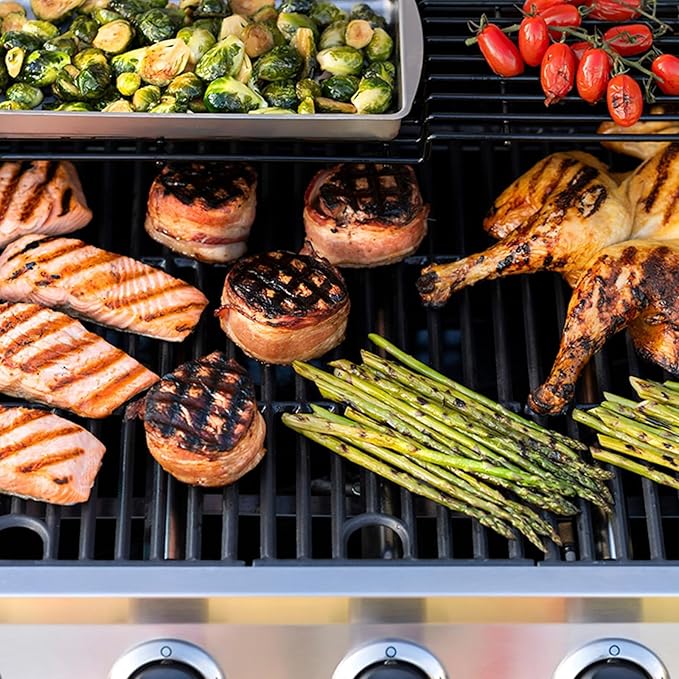 463630021 Grates Replacement Parts for Charbroil Grill Grates 463660021 463660421 G426-0004-W1 G426-0005-W1 Replacement Grates Char-Broil Performance 2 Burner Grill Parts Cast Iron Cooking Grate