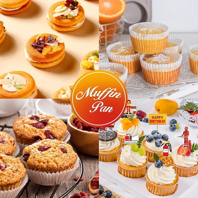 6 Cups Silicone Muffin Pans for Baking with Metal Frame, Egg Bite Molds, Cupcake Pans Regular Size, Muffin Tins Easy to Pop Nonstick Non Toxic Bakeware for Oven Dishwasher Safe