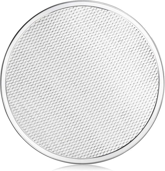 New Star Foodservice 50950 Restaurant-Grade Aluminum Pizza Baking Screen, Seamless, 12-Inch, Pack of 6