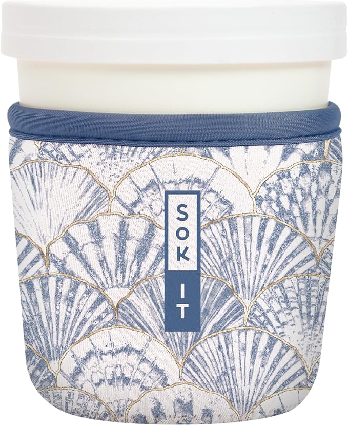 Sok It IceCreamSok Insulated Neoprene Cover (Shore Thing, Tapered Ice Cream Pints)