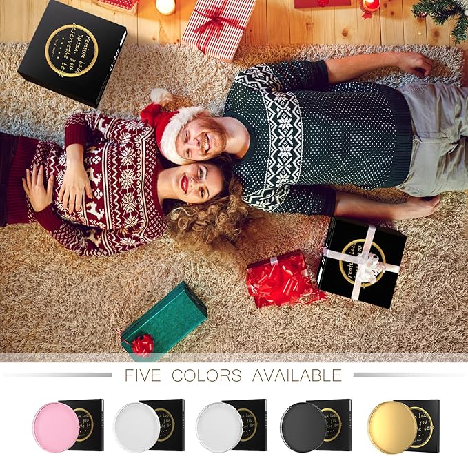 13" Gold Lazy Susan for Table Top, Oak Wood Lazy Susan Turntable Organizer for Dining Coffee Table Centerpiece Bar Decor Kitchen Countertop Bathroom Vanity Decorative Tray for Perfume Jewelry Round