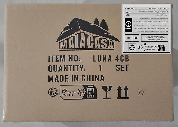 MALACASA 24 OZ Cereal Bowls, 5.8 Inch Soup Bowls Ceramic Bowl Sets of 4, Breakfast Bowls Set for Kitchen, Dishwasher Microwave Oven Safe, White, Series LUNA