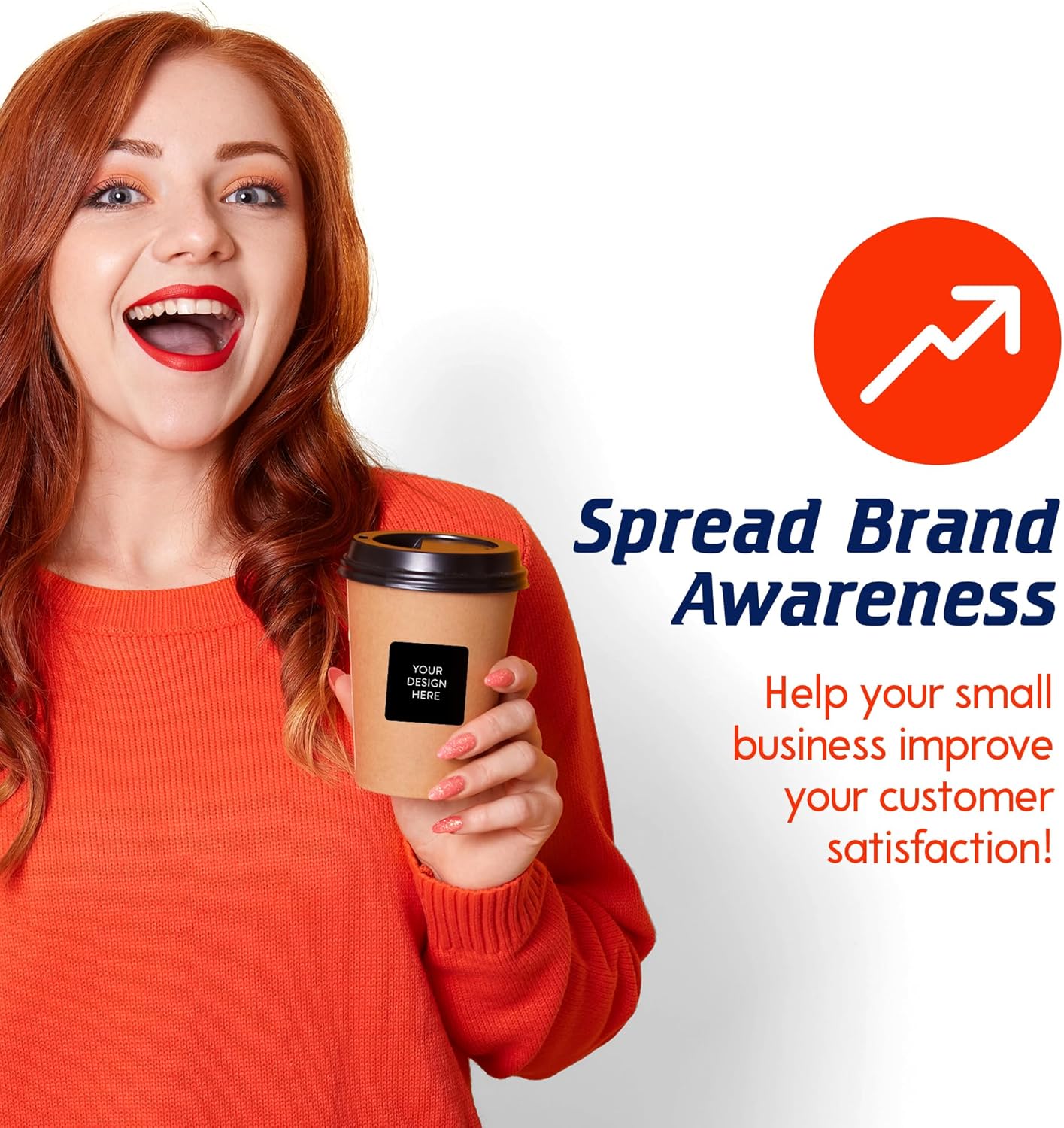 5-1000 Custom Vinyl Stickers - Upload Your own Image, Text, Design, Logo - Personalized Logo Labels for Handmade, Packaging, Bottle, Jars, Candle, Brand Stickers (Black, 1.5x1.5 Square)