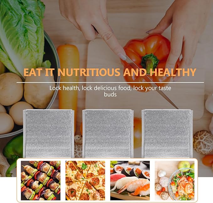 Operitacx 50pcs Thermal Aluminum Reusable Insulation Cold Pouch for Food Grocery Bag Holder Insulated Bag Insulated Mailers for Cold Mailers Food Disposable Ice Bag Camping