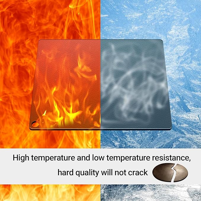 Onlyfire Pizza Steel Baking Stone for Oven BBQ and Grill - 16 x 14 inch Large Non-Stick Pizza Pan with High Performance Conductive Grilling Surface for Pizza Bread