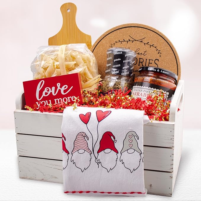 MagicWater Crinkle Cut Paper for Gift Baskets - 2LB - Red & Gold - Perfect for Shredded Paper Filler, Basket Filler, Gift Boxes, Bridesmaid Gifts, Halloween Stuffers & More – Ideal for All Occasions