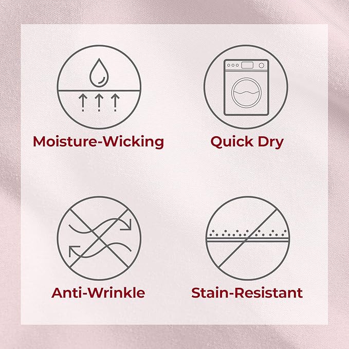 Mellanni Twin XL Sheets Set - 3 PC Iconic Collection Bedding - Hotel Luxury, Extra Soft, Cooling Bed Sheets - Wrinkle, Fade, Stain Resistant (Twin Extra Long, Blush Pink)