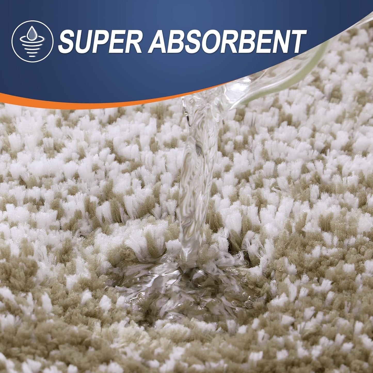 OLANLY Bathroom Runner Rugs 44x24, Extra Soft Absorbent Microfiber Bath Rugs, Rubber Backing, Quick Dry, Machine Washable Bath Mats for Bathroom Floor, Tub and Shower, Home Decor Accessories, Coffee