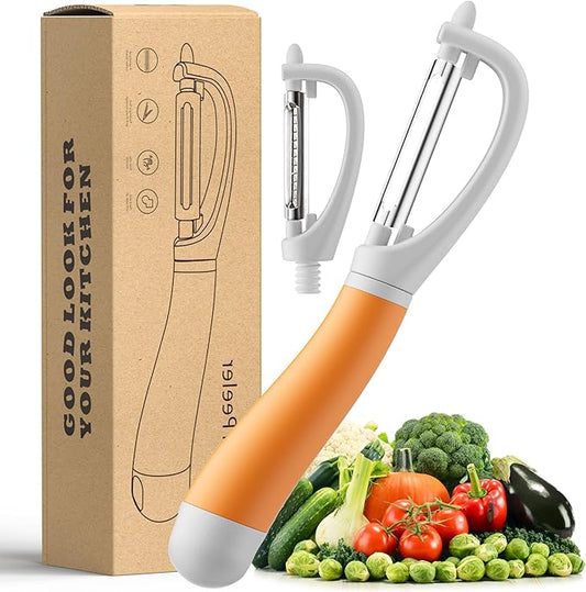 Li&Zhao Vegetable Peelers - Potato Peelers Fruit Peeler Veggie Peeler Carrot Peeler Apple Peeler Garlic Peeler kitchen tools Corn Peeler (2 Blades)