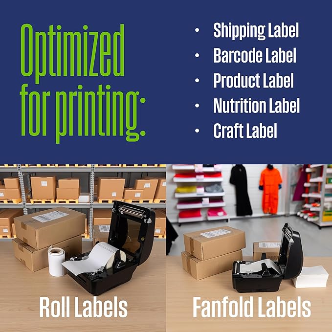 Westinghouse Thermal Shipping Label Printer USB, 4x6 Label Commercial Grade, Compatible with USPS, UPS, FedEx, eBay, Shopify, Amazon, & More, Desktop Label Printer for Packages, Includes Sample Labels