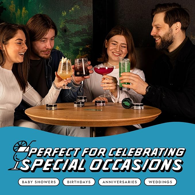 MONÉGASQUE Skyline Blue Edible Glitter for Drinks 10g – Blue Edible Glitter for Cakes & Halloween Cupcakes - Champagne, Beverage, & Cocktail Drink - Food Decorating Sprinkles & Cake Decorations Spray