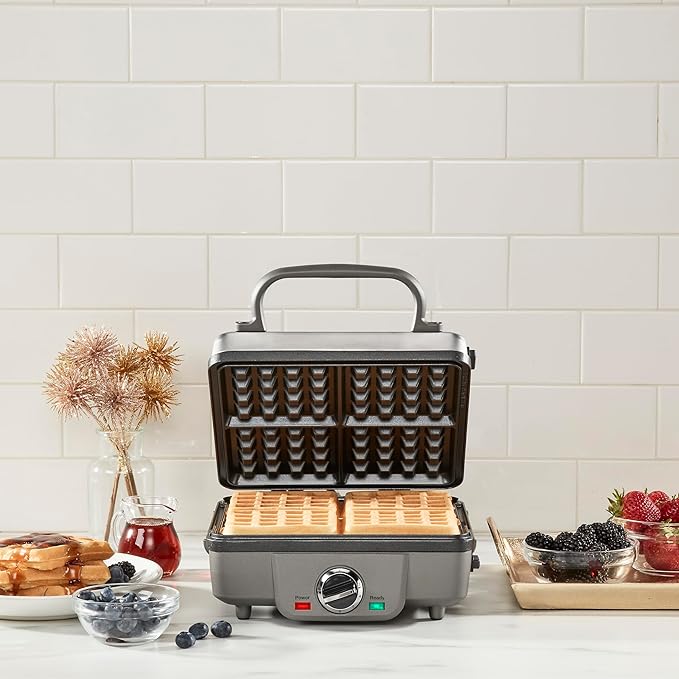 Cuisinart Waffle Maker with Pancake Plates & Cordless Electric Kettle with 6 Heat Settings