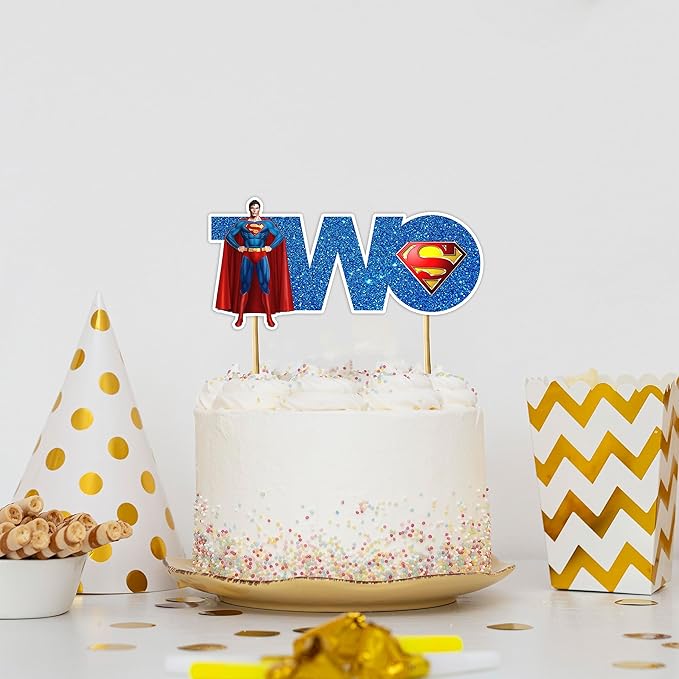 Seyal® Suprman Two Cake Topper