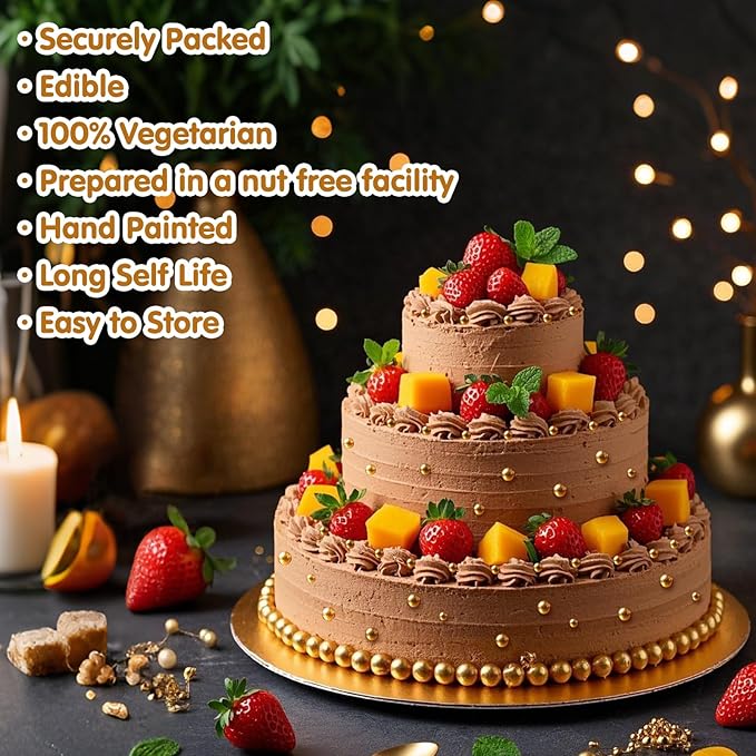 Gold Pearl Sprinkles,Candy Pearls for Baking,Sprinkle Mix Size,Edible Sugar Cake Decorations,Cupcake Toppers,Cookie Decorating,Donuts Ice Cream Decorating,Wedding Birthday Party Valentines Christmas Supplies,130g/4.58oz