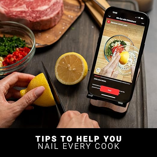 MEATER Plus: Smart Bluetooth Wireless Meat Thermometer Digital | BBQ, Grill, Oven, Smoker, Air Fryer, Kitchen | Perfect for Steak, Chicken, Turkey, and More | Delicious Recipes in App