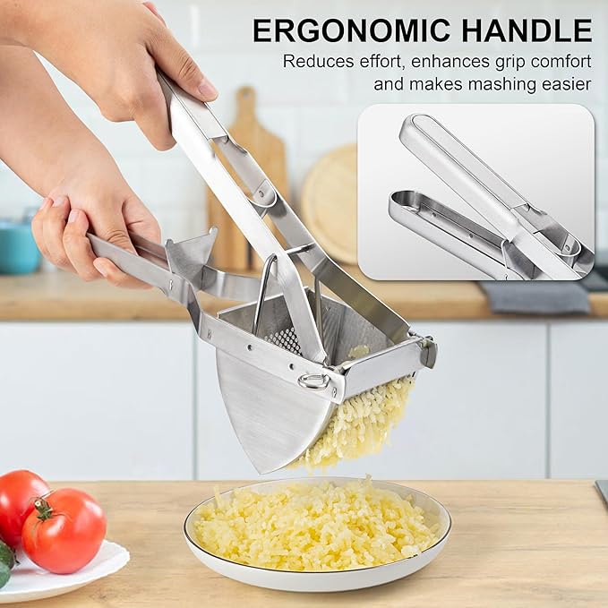 MyLifeUNIT Potato Ricer, Heavy Duty Commercial Potato Ricer and Masher
