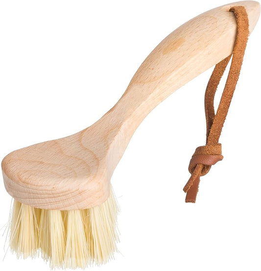 Redecker Waffle Machine Brush with Oiled Beechwood Handle, Stiff Heat-Resistant Tampico Fiber Bristles, 6-1/2 inches, Made in Germany