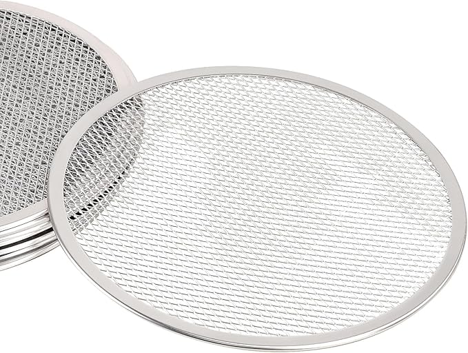 13-inch Aluminum Pizza Screen | Commercial Grade Pizza/Baking Screen for Oven | Pizza Baking Tray for Home And Restaurant | Round, Aluminum, 13-inch [1PK]
