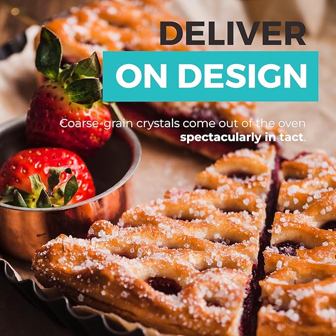 Sparkling Sugar (11oz) White Sparkling Sugar Crystals for Baking, Sanding Sugar, Extra Coarse Grain, Bright White, Maximize Sparkle, Holds Under Heat, Adds a Sweet Crunch, Non-GMO Sourced, Tested and Verified Gluten Free, Premium Quality