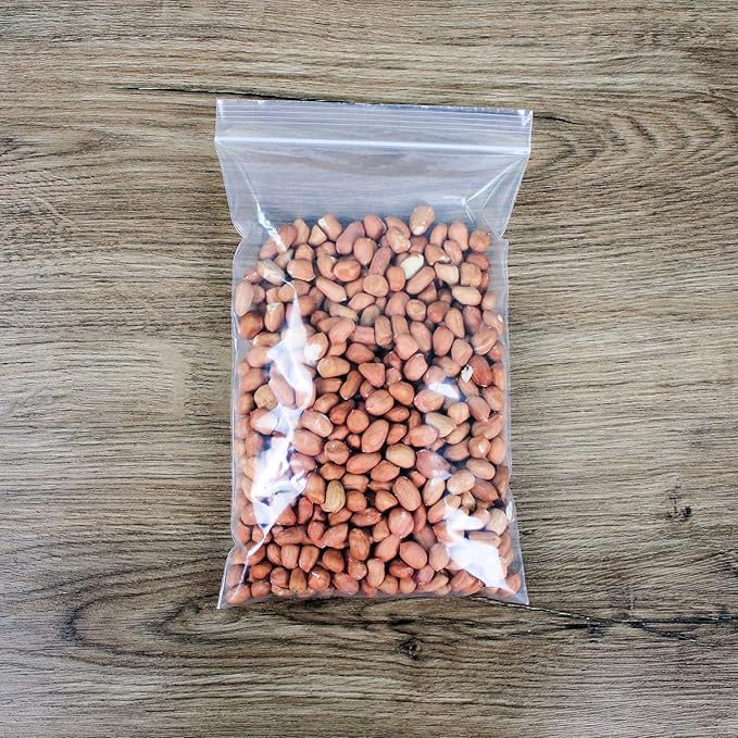 8" X 10" (100 Bags) 2 Mil Clear Reclosable Zip Plastic Poly Bags, Quart with Resealable Lock Seal Zipper