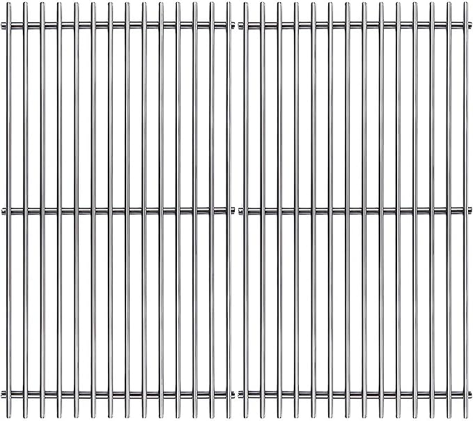 17.5" Stainless Steel 7639 Cooking Grates for Weber Spirit 300 Series, Spirit 700, Genesis Silver B/C, Genesis Gold B/C, Genesis Platinum B/C, Genesis 1000-3500, 7638
